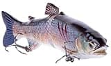 7" RF Glider Glide Bait Bass Musky Striper Fishing Big Lure Multi Jointed Shad Trout Kits Slow Sinking (Carp Injured)