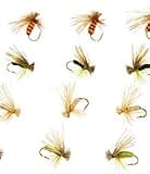 Outdoor Planet 12 Kingrey's Better Foam Caddis Dry Flies for Trout Fly Fishing Flies Lure Assortment