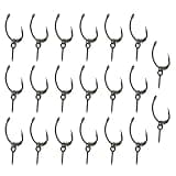 SING F LTD 20 Sets Ronnie Rigs Carp Fishing Ronnie Rig Hook Bait Stoppers Bait Screws Terminal Tackle for European Carp Fishing Accessories
