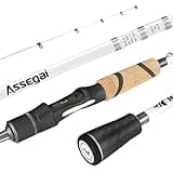 KastKing Assegai Bass Spinning Rod, Finesse Spin One Piece Fishing Rod, IM9 Graphite Blanks，6'9", Medium Light, Fast