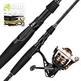 KastKing Brent Chapman Baitcasting Reel and Rod Combo, Tailored Tackle Kits, Pre-spooled Design, IM6 Graphite 2Pc Blanks, 5 + 1 Ball Bearings, Aluminum Oxide Ringed Stainless Steel Guides, EVA Handles