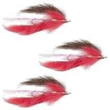 The Fly Fishing Place Dolly Llama Stinger Streamer Flies - 3 Salmon and Natural Steelhead Trout Alaska Fly Fishing Flies - Hook Size 4