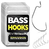 Worm Hooks for Bass Fishing- Texas Rig - Ewg