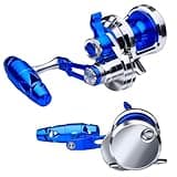 Fishing Jigging Reel Conventional Reels - Lever Drag Saltwater Heavy Duty Deep Ocean Big Game Offshore Round Aluminum Trolling Reel - Saltwater Jigging Fishing Reels JN08R