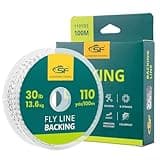 SF Fly Fishing Dacron Braided Backing Line Trout Line 30LB 100m/108yds White/Black