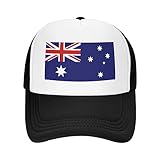 ZBDSKLEX Australia Flag Trucker Hat, Adjustable Mesh Baseball Cap, Outdoor Fishing Hat for Men Women