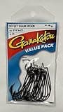 Gamakatsu Worm Hook with Offset Shank, 25 Pack (NS Black, Size 4/0)