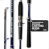 Dark Matter John Skinner Jig and Bounce Casting Rod - Fast Action John Skinner Fishing Rods for Saltwater Rod - Jigging Rods Fishing Gear, Baitcaster Rod, Fish Rod, Black (6'8"" Power H)