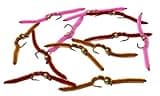 Tungsten Bead Head San Juan Worm Fishing Flies - 1 Dozen on Mustad Signature Fly Hook Size 14 - Assorted