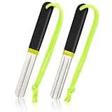 Skylety 2 Pcs Hook Sharpener Hook File for Fishing Diamond File with Handle Portable Double Sided Fine and Medium Grit for Fishing(Multi Color)