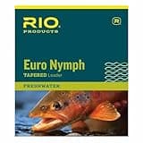 RIO Products Leaders Euro Nymph Leader with Tippet Ring, Clear