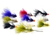 Outdoor Planet 26 Crystal Bugger/Woolly Bugger/Egg Sucking Leech + Waterproof Fly Box with Dry/Streamer Trout Fly Fishing Flies Lure