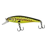 Trout Magnet 2.5" Trout Crank Top Water Fishing Bait, Runs 2-4 Feet Depth, With Small Rattles For High Effectiveness, Great Fishing Lure For Freshwater, Brown