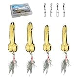 Bass Fishing Lure, Fishing Spoons, Topwater Fishing Lures with Trebles Hooks