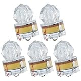 Dr.Fish 5 Pack LED Deep Drop Fishing Lights Diamond Water Activate LED Lighted Lures Deep Drop Rig Fishing Flashers Hablibut Tuna Swordfish Flash Red/Green/White