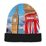 Sinestour British Flags London Beanie Hats for Men Women