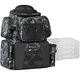 X Strike Fishing Tackle Backpack, 48L Large Fishing Bag with Rod Holders, 4 Tackle Box and Protective Rain Cover, Waterproof Tackle Storage Bag for Fishing, Camping, Hiking, Hunting.