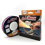 FINS Windtamer Braided Fishing Line - Versatile, Compact Braid for All Fisheries, Reduces Wind Knots and Rod Tip Wraps - High Performance 4-End Braid - Hi-Viz Pink - 30 lb - 150 Yds