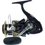 Daiwa BG2500 BG Saltwater Spinning Reel, 2500, 5.6: 1 Gear Ratio, 6+1 Bearings, 33.20" Retrieve Rate, 13.20 lb Max Drag,Black/gold