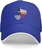 GERRIT Tx Texas Independence Day 1836 Austin Baseball Cap Men Women Adjustable Trucker Hat Dad Hat Blue