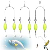 Double-Hook Reverse Bottom Rig,2025 Swimming Bait for Freshwater Saltwater,Fishing Lures for Beginners Amateurs and Professionals Outdoor (3PC)