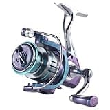 HAUT TON Dolphin Advance Edition Spinning Reel,5.2:1Gear Ratio,22LBS,5+1BB,Backlash Free Bearing,Sealed Drag System,Saltwater,Freshwater Fishing Reels (HT-at, HT-AT-2500)