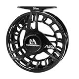 Maxcatch AVID PRO Nymph Fly Reel, CNC-Machined Large Arbor Full Frame Fly Fishing Reel for Euro Nymph (Matte Black, 3/5wt)