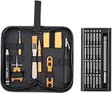 QUA'ANNYU [Upgraded Version Fishing Reel Maintenance Kit | Reel Cleaning Kit | Fishing Reel Care Kit | Fishing Rod Repair Kit | 24 in 1 Screwdriver (Basic Set + 24-in-1 Screwdriver)