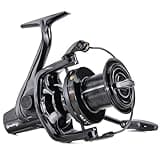 Sougayilang Saltwater Spinning Reel – Up to 38LBs Max Drag Big Game Fishing Reel, Graphite Frame Surf Fishing Reels, 4.6:1 Gear Ratio Heavy Long Casting Inshore Offshore Saltwater Reel-MLS12000