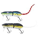 Goture Mice Rat Fishing Lures Topwater 3D Mouse Lures Baits Artificial Rat Swimbaits Bass Trout Hard Lures Kit Gifts for Men 2Pcs