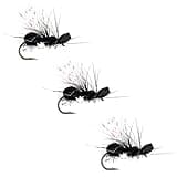 Fly Fishing Flies by Colorado Fly Supply - Crystal Flying Ant Fly Pattern - Ant Terrestrial Fly Fishing Lure - Trout Flies and Lures for Fishermen - Fishing Tackle - 3 Pack of Trout Flies