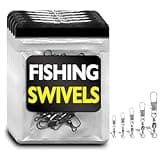 Fishing Swivels - Fishing Gear and Equipment - Fishing Tackle – Fishing Stuff for Fishing Lures - Fishing Equipment Saltwater Fishing Gear -Fishing Hooks Clip - Fishing Snap Swivels - Fishing Supplies