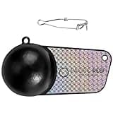 PacificReef® Downrigger Weight Pancake Style Coated Ball [6lbs, 8lbs, 10lbs, 12lbs, 15lbs] - Sinker for Downriggers Weight Pancake Oval Canon Ball with Protective Vinyl Coating for Salmon (10 lbs)