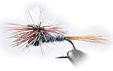 Parachute Adams Dry Flies Tied on Mustad Signature Hooks - 12 Flies (Assortment)