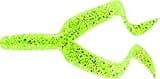 Mister Twister DT10-10S Double Tail Grub, 4", Chartreuse/Silver Flake, Multi, one Size, chartruce
