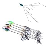 TZDTMEOS 5pcs Alabama Umbrella Rigs Fishing Rigs Lure for Fishing Bass Bait Lure 8in 1/2OZ Fishing Bait Rigs