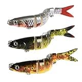 Bass Lifelike Fishing Lures,Suitable for Both Saltwater and Freshwater,Functions Well in All Water Layers