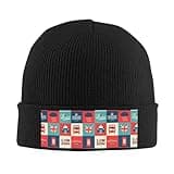 BcoDoN Beanie Hat for Men Women UK Flag London Symbol Graphic Skull Cap