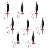 Catfish Rig for Catfishing, Santee Cooper Rig, Catfish Bait Floats for Bank Fishing, Chunky Rigs, Catfish Equipment (Black-8pcs, Extra Large-3in)