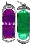 KOKOPROS Salmon Fishing Dodger Flasher 8-1/2" - Purple & Green Colors - Durable Construction for Trolling - 2 Pack for Kokanee Salmon & Trout Fishing