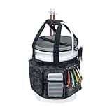 WTVIDAS Fishing Bucket Organizer with Bucket Cover, Ice Fishing Tackle Bag with Rod & Plier Holder, Multi-Pockets for 5 Gallon Bucket Fishing Gear & Accessories