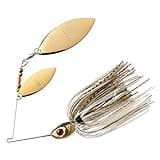 BOOYAH Blade Spinner-Bait Bass Fishing Lure, Gold Shiner, Double Willow (1/2 oz)