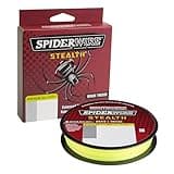 SpiderWire Stealth® Superline, Hi-Vis Yellow, 10lb | 4.5kg, 300yd | 274m Braided Fishing Line, Suitable for Freshwater and Saltwater Environments