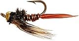 Flies Direct BH Copper John Assortment 1 Dozen Trout Fishing Flies,Black