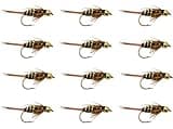 Feeder Creek Fly Fishing Flies Bead Head Prince | Nymph Flies | 12pc Flies for Fly Fishing | Trout Flies and Bass Flies | Fly Fishing Assortment | Fly Fishing Kit (12)