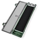 Luroad Carp Fishing Hook Storage Box, Carp Rig Box Stiff Hair Rig Board with 12pcs Pins, Carp Fishing Rig Container for Carp Fishing Accessories