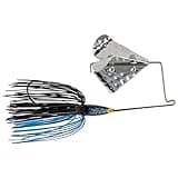 Strike King (516BM-76) Buzz King Buzzbait Fishing Lure, 76 - Black Blue Head, 5/16 oz, Diamond Dust Head