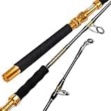Fiblink Saltwater Jigging Spinning Rod 1-Piece Heavy Jig Fishing Rod (30-50 lb/50-80 lb/80-120 lb, 5 Feet 6 Inch) (80-120 lbs)
