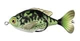 Lunkerhunt Prop Sunfish, Crappie – Fishing Lure with Realistic Design, Prop Action Calls in Fish, Great for Bass and Pike, Freshwater Lure with Soft Plastic, Hollow Body, Weighs ½ oz, 3.25” Length