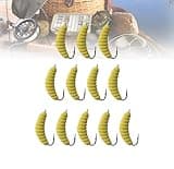 1 Dosen - Fishing Gear and Equipment, Tackle Bass Lure Fish Stuff - Fly Fishing Accessories Crankbait Supplies Worms Bait Kit - Trout Crappie Lures or Jigs, Swimbait for Freshwater Saltwater Top Water